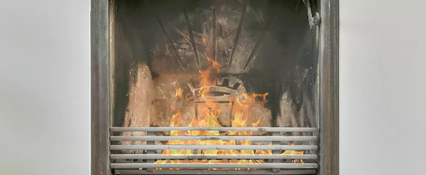 Travis Industries Linear Gas Fireplace Installation in Lacombe Park, Alberta