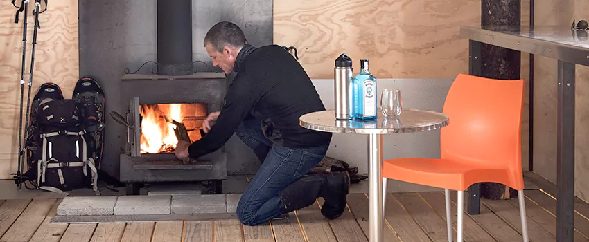 Open Hearth Wood Fireplace Installation in St Albert, AB