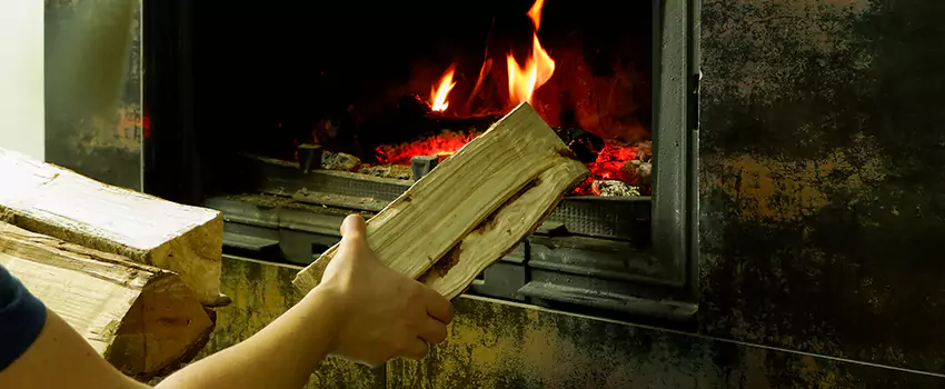 Wood Stove Heat Resistant Wall Repair in St Albert, Alberta