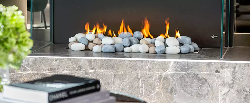 Double-Height Fireplace Design Refurbishment in St Albert, Alberta